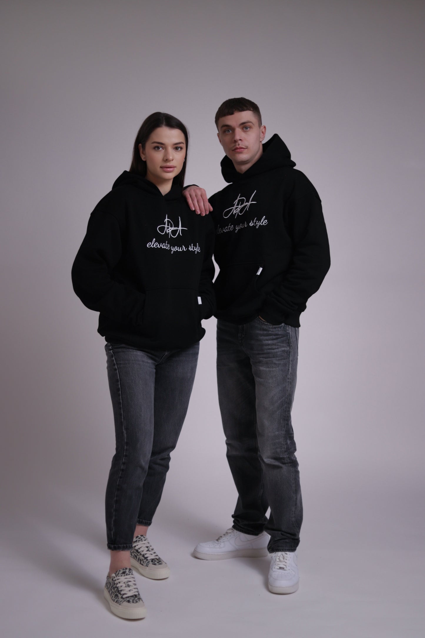 OBSIDIAN BLACK HOODIE UNISEX