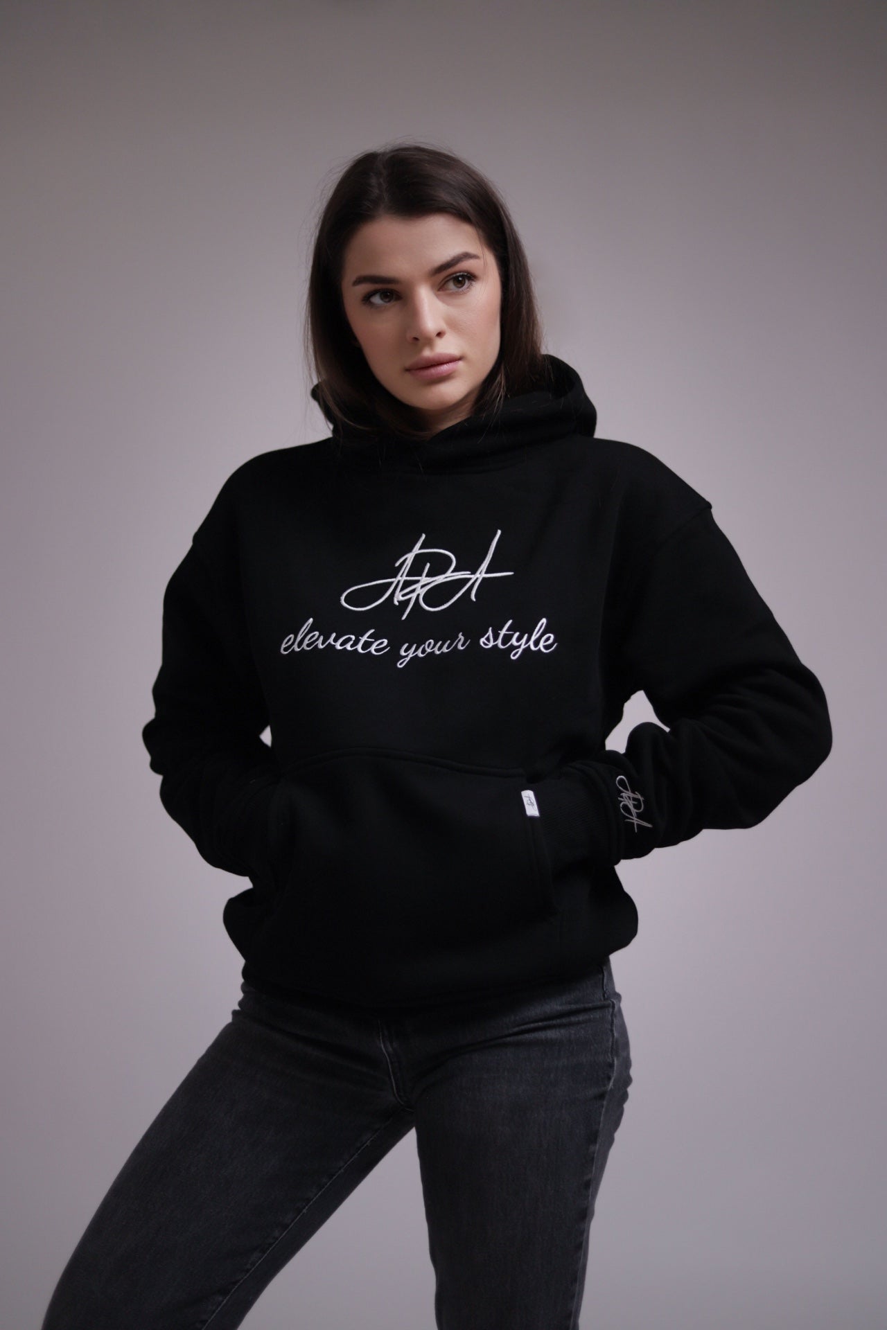 OBSIDIAN BLACK HOODIE UNISEX