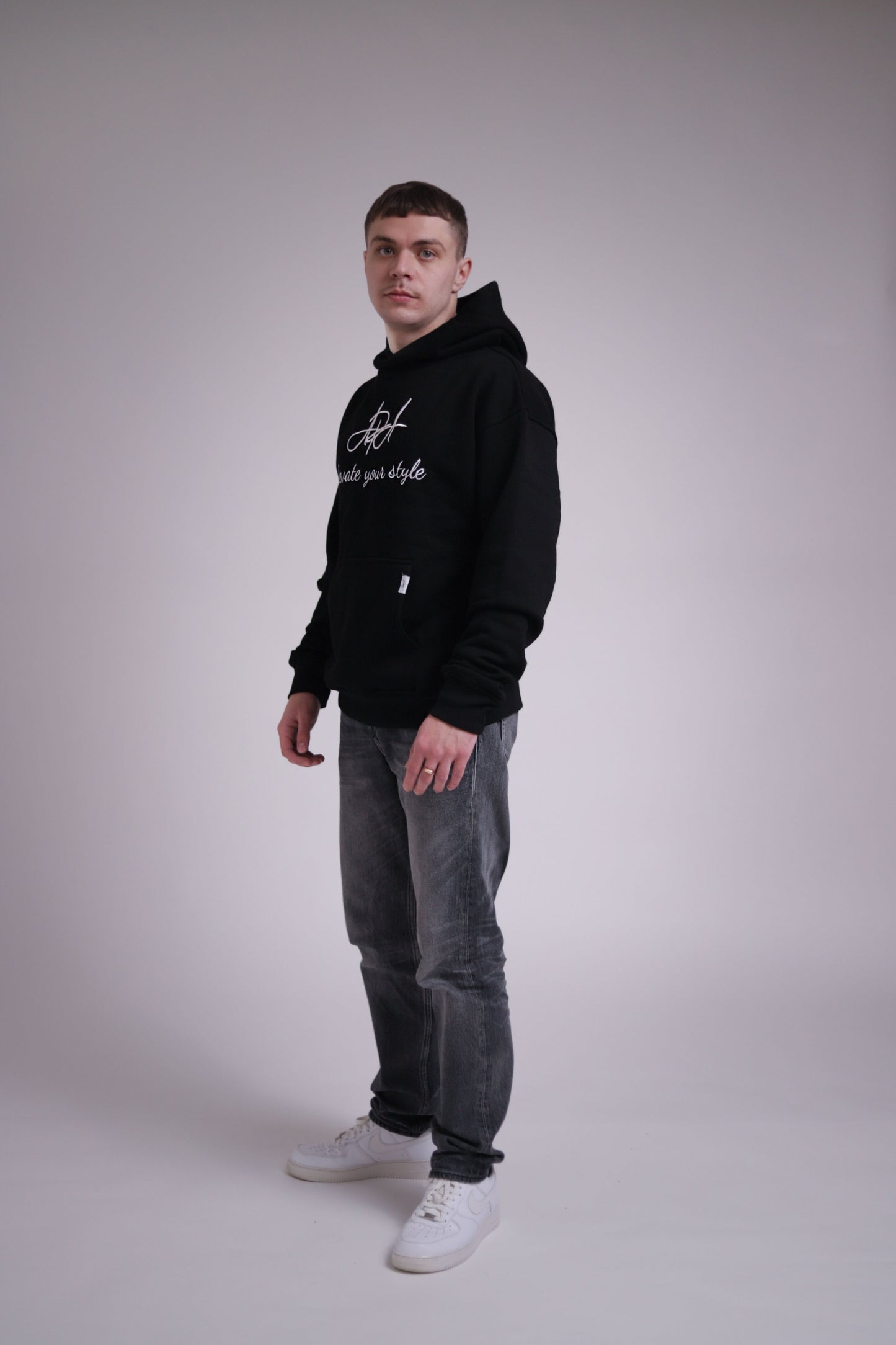 OBSIDIAN BLACK HOODIE UNISEX